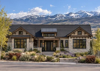 Elevation Downhill 1 Mountain Rendering Day Home Builder Park City Ut, Timberidge Custom Homes 10.9.2026