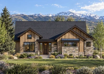 Elevation Downhill 2 4291 Mountain Rendering Day Home Builder Park City Ut, Timberidge Custom Homes 10.9.2026