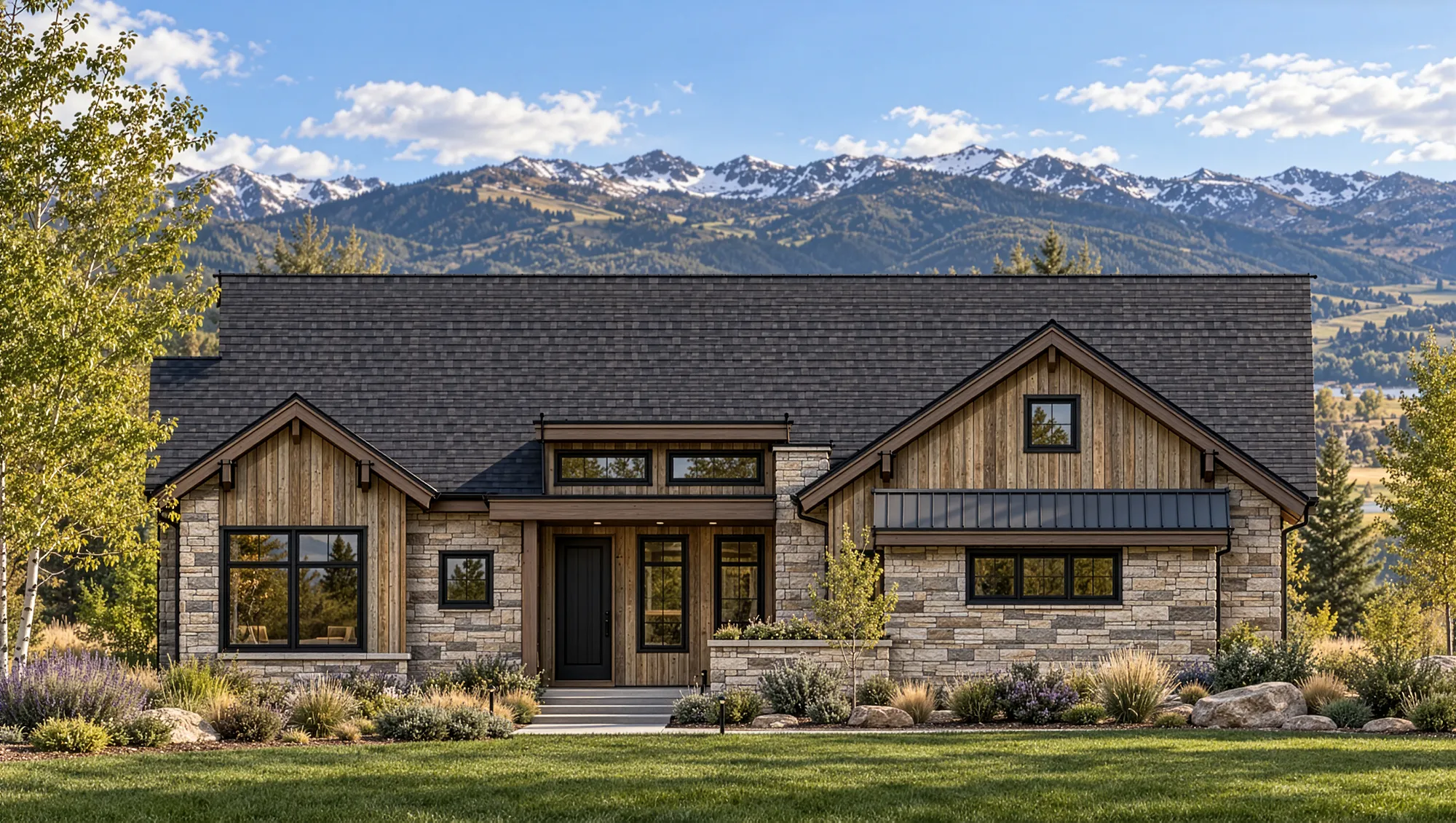 Elevation Downhill 3 4400 Mountain Rendering Day Home Builder Park City Ut, Timberidge Custom Homes 10.9.2026