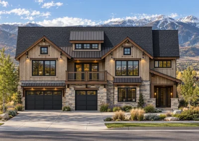 Elevation Uphill 1 Mountain Rendering Day Home Builder Park City Ut, Timberidge Custom Homes 10.9.2026
