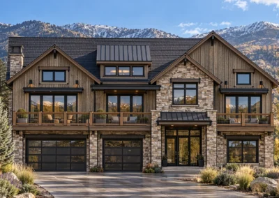 Elevation Uphill 2 Mountain Rendering Day Home Builder Park City Ut, Timberidge Custom Homes 10.9.2026